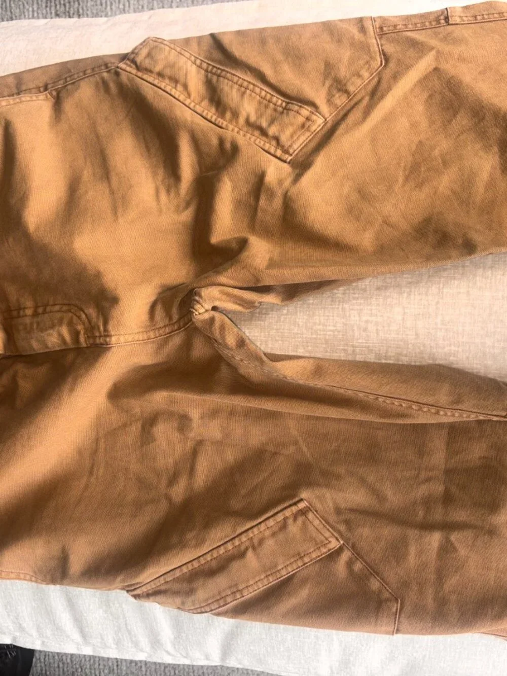 Jordan Brand Chicago Cargo Brown Drawstring Button Flat Front SZ M Casual Pants